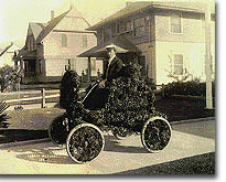 Pasadena History - Person Riding in an Open Car