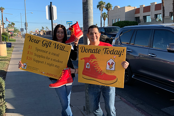 Ronald McDonald House red shoe day