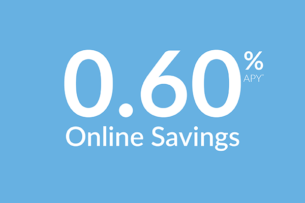 Online savings account 0.60% APY*