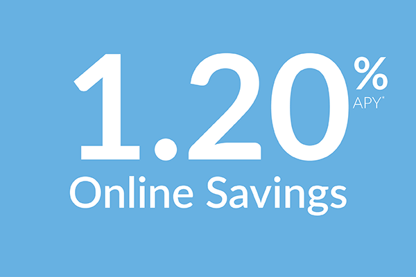 Online savings account 1.20% APY*