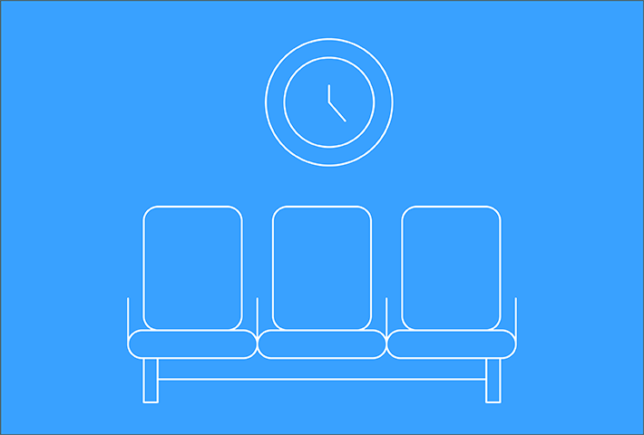 Market Action Update: The Waiting Game Waiting room with clock