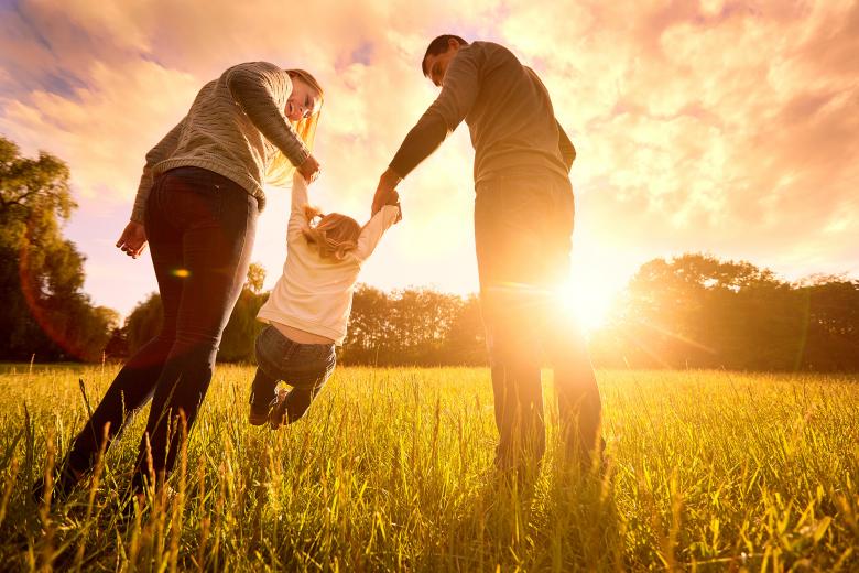 Parents with child