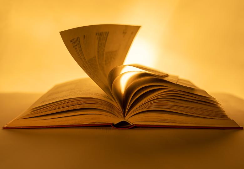 pages of a book turning